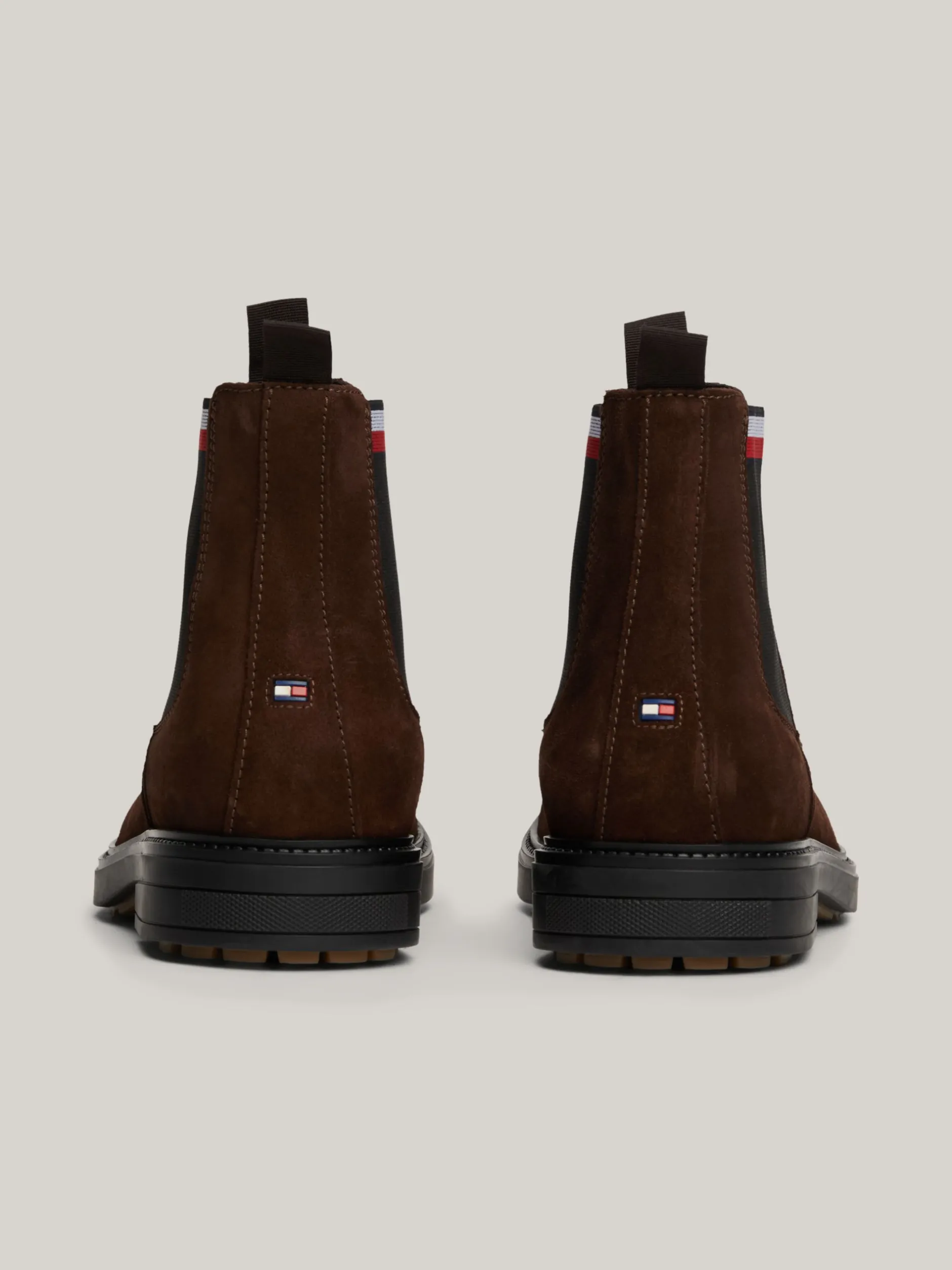 Sztyblety|Buty*Tommy Hilfiger Zamszowe Sztyblety Z Sygnowaną Tasiemką COCOA