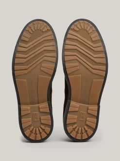 Sztyblety|Buty*Tommy Hilfiger Zamszowe Sztyblety Z Sygnowaną Tasiemką COCOA