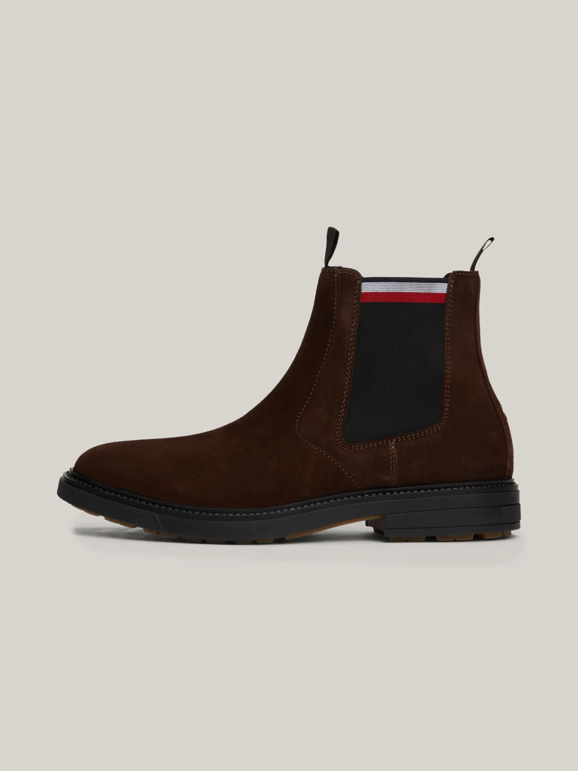 Sztyblety|Buty*Tommy Hilfiger Zamszowe Sztyblety Z Sygnowaną Tasiemką COCOA