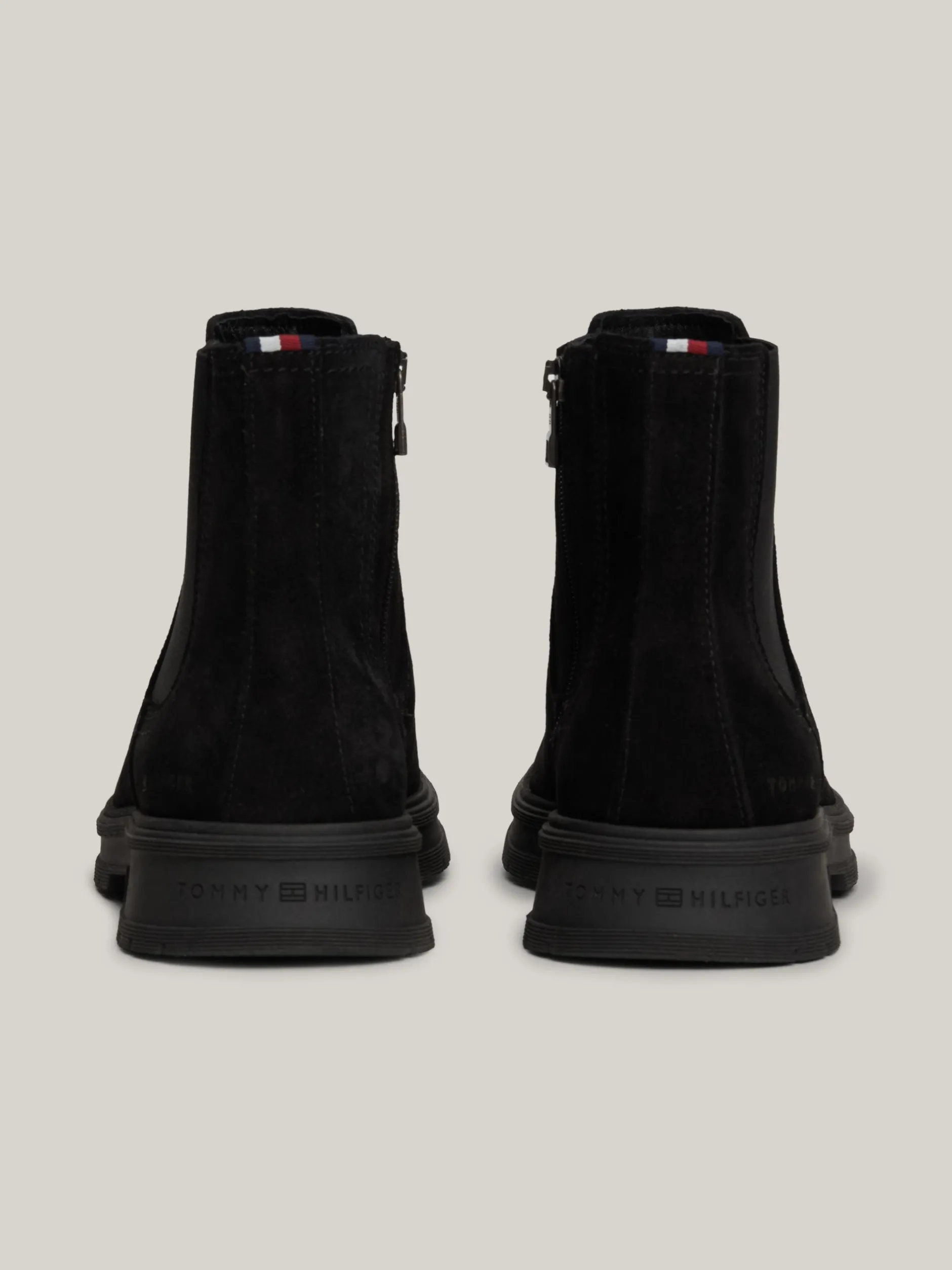Sztyblety|Buty*Tommy Hilfiger Zamszowe Sztyblety Z Zamkiem BLACK