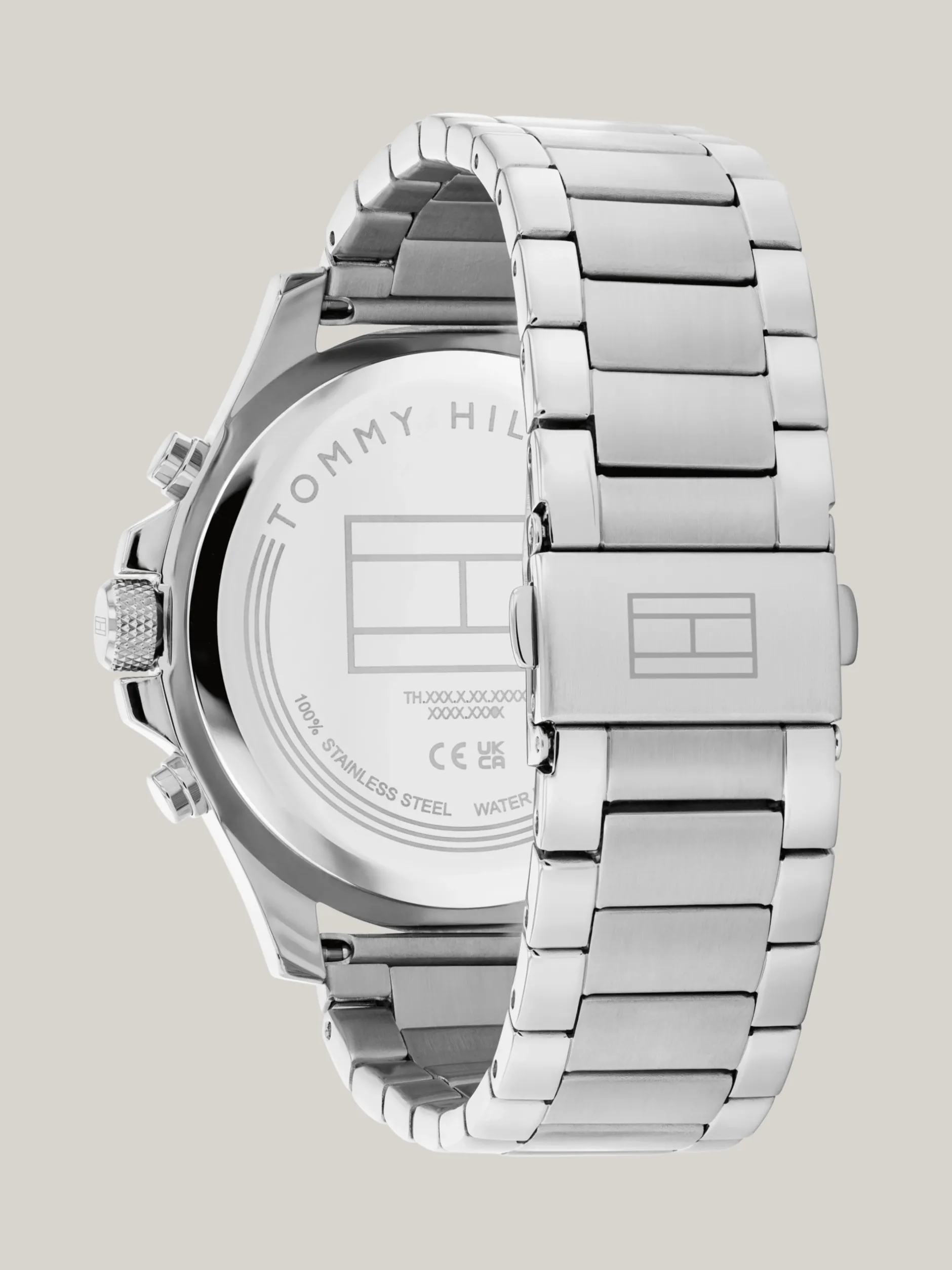 Zegarki*Tommy Hilfiger Zegarek Sportowy Z Granatową Tarczą SILVER