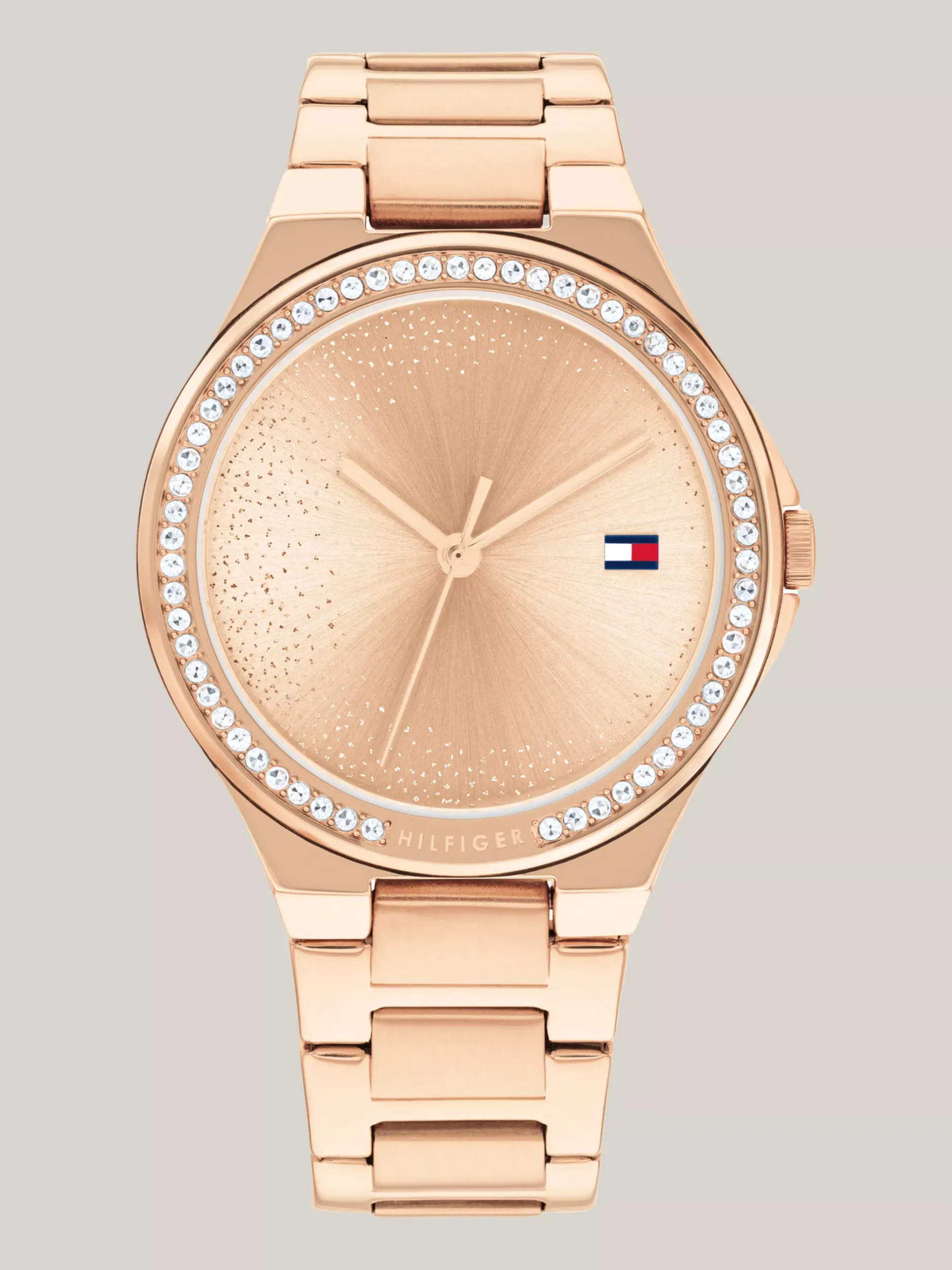 Zegarki*Tommy Hilfiger Zegarek W Kolorze Różowego Złota Z Kryształkami ROSE GOLD