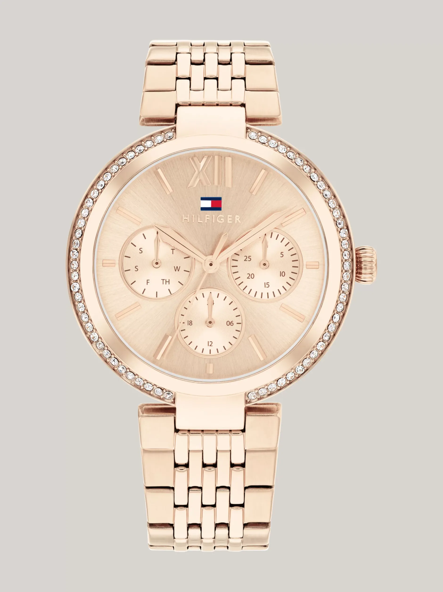 Zegarki*Tommy Hilfiger Zegarek W Kolorze Różowego Złota Z Kryształkami ROSE GOLD