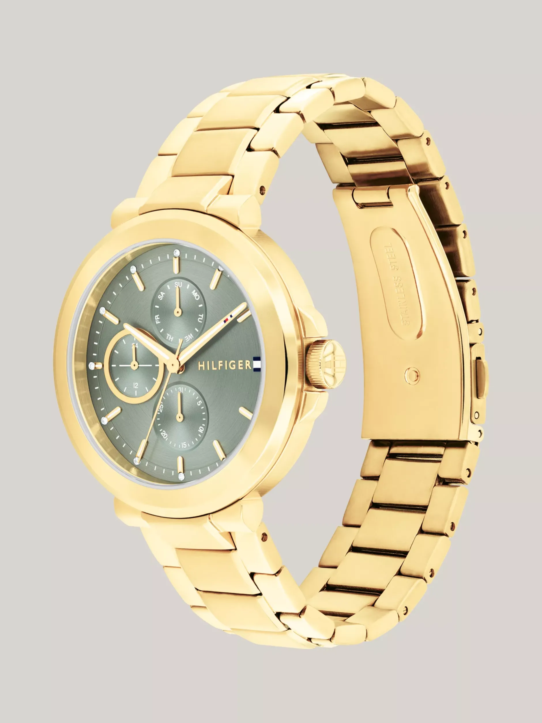 Zegarki*Tommy Hilfiger Zegarek Z Bransoletą Ze Stali Nierdzewnej GOLD