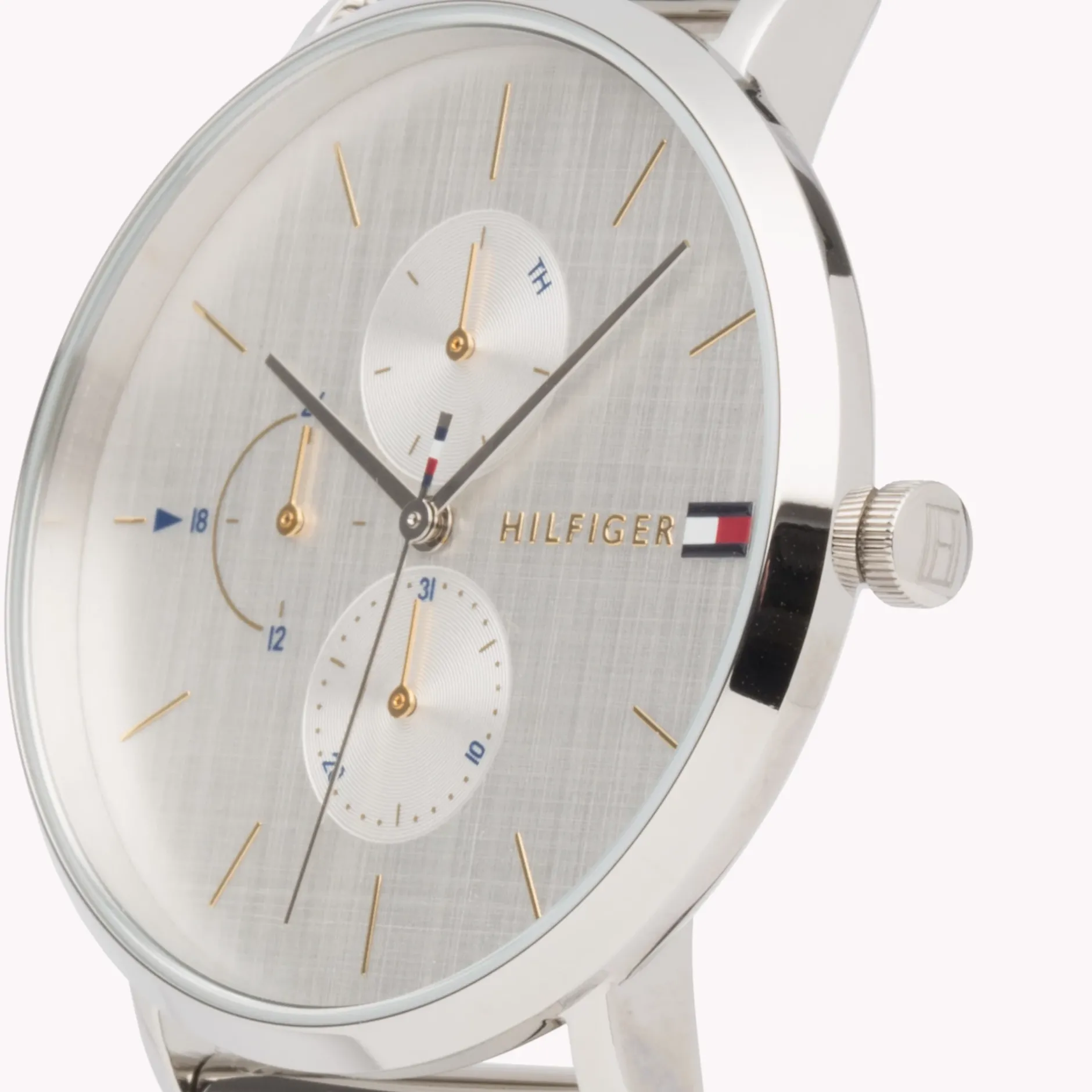 Zegarki*Tommy Hilfiger Zegarek Ze Stali Nierdzewnej Z Trzema Tarczami STAINLESS STEEL