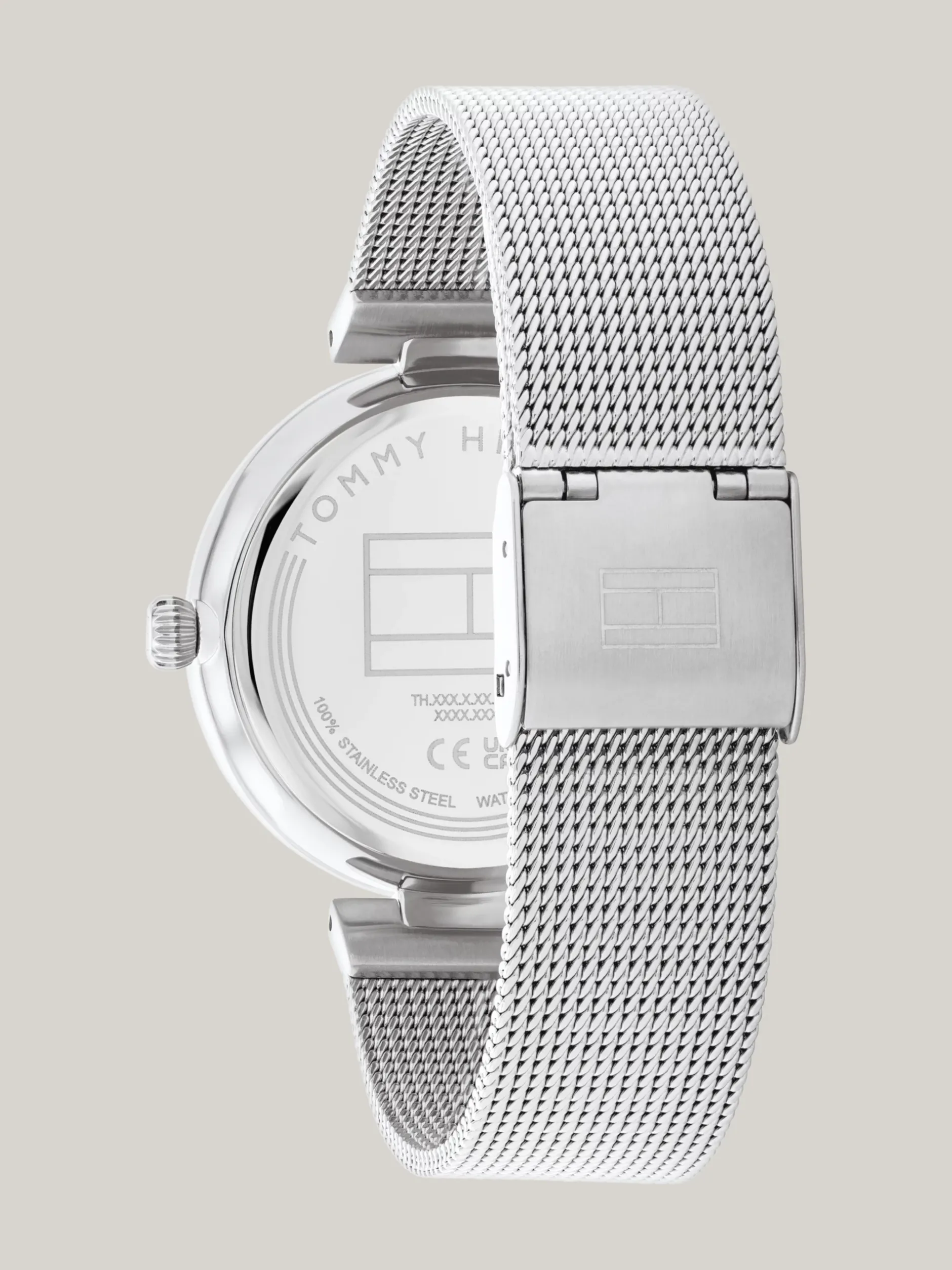 Zegarki*Tommy Hilfiger Zegarek Ze Stali Nierdzewnej Z Jasnoróżową Tarczą SILVER