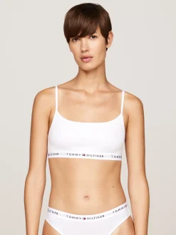 Biustonosze|Bielizna*Tommy Hilfiger Zestaw 2 Biustonoszy Bez Fiszbin I Poduszek WHITE/BALANCED BEIGE
