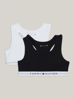 Bielizna & Skarpetki*Tommy Hilfiger Zestaw 2 Biustonoszy Bralette TH Original WHITE / BLACK