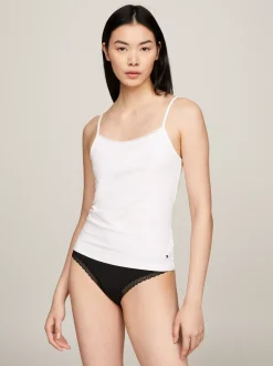 Stroje Domowe*Tommy Hilfiger Zestaw 2 Koszulek Premium Essential Z Koronką WHITE/GREY HEATHER