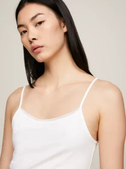 Stroje Domowe*Tommy Hilfiger Zestaw 2 Koszulek Premium Essential Z Koronką WHITE/GREY HEATHER