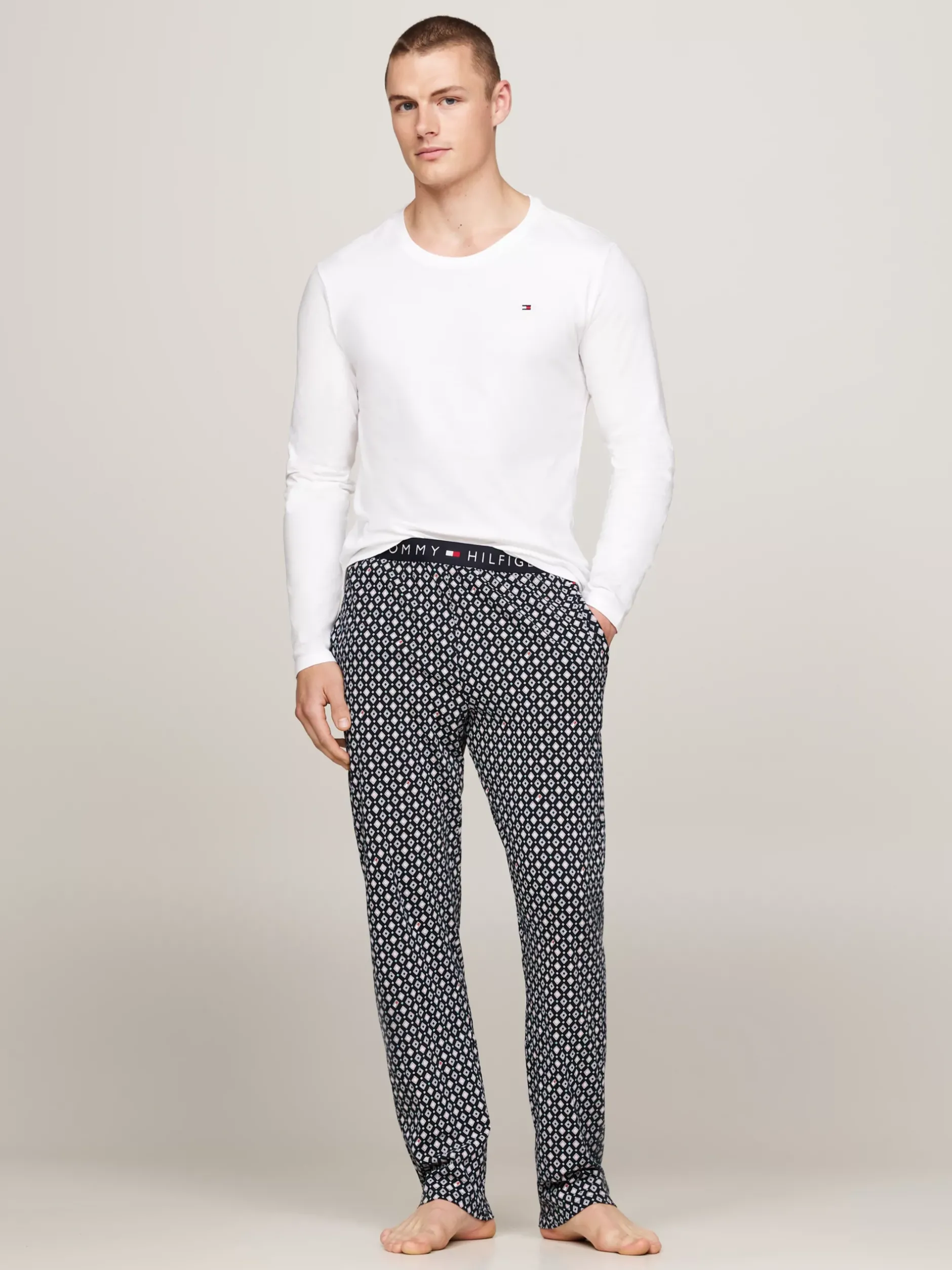 Kąpielówki|Bielizna*Tommy Hilfiger Zestaw 3 Koszulek Z Długim Rękawem WHITE/WHITE/WHITE