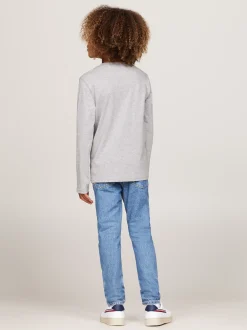 Bielizna & Skarpetki|Underwear & Socks*Tommy Hilfiger Zestaw 2 Longsleeve’ów WHITE/LIGHT GREY HEATHER
