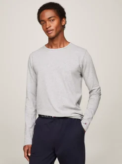 Stroje Domowe*Tommy Hilfiger Zestaw 3 Longsleeve'ów Premium Essential BLACK/WHITE/GREY HEATHER