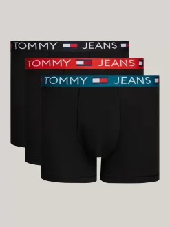 Kąpielówki|Multipacks*Tommy Hilfiger Zestaw 3 Par Bokserek Essential Z Logo Na Pasku HT HEAT/TMLSS TEAL/BLCK