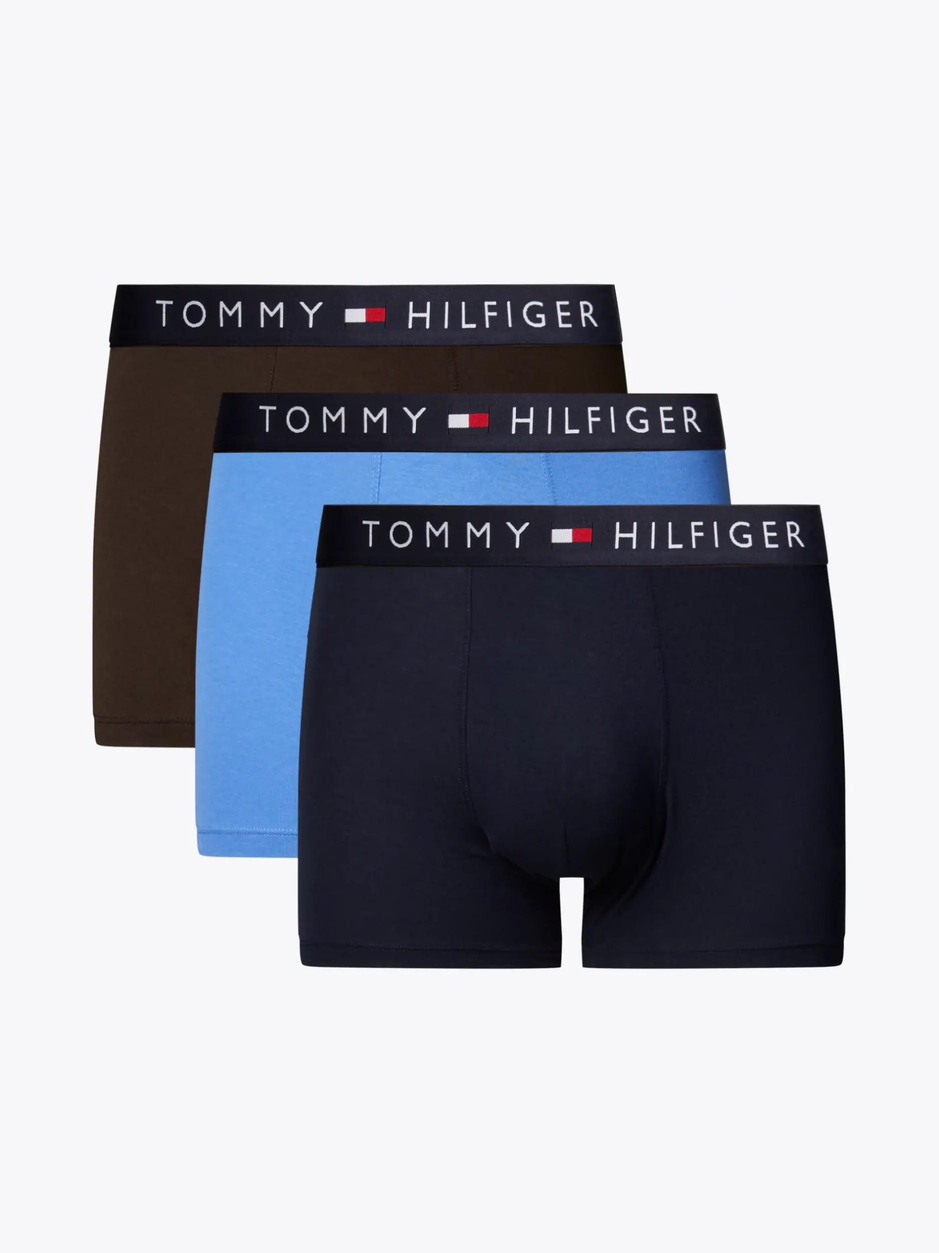 Kąpielówki|Bielizna*Tommy Hilfiger Zestaw 3 Par Bokserek TH Original Z Logo DARK COFFEE/LINCOLN BLUE/DES SKY
