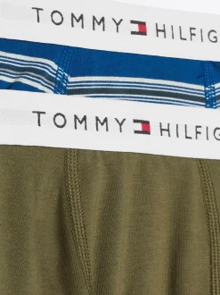 Underwear & Socks*Tommy Hilfiger Zestaw 2 Par Bokserek TH Signature MULTI STRIPES DEEP INDIGO/OLIVE