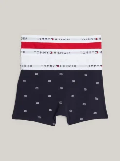 Underwear & Socks*Tommy Hilfiger Zestaw 3 Par Bokserek TH Signature DES SKY OUT FLAG/PRIMARY RED/WHITE