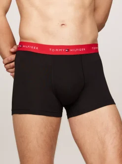 Kąpielówki|Bielizna*Tommy Hilfiger Zestaw 3 Par Bokserek Z Logo Na Pasku BRIGHT BLUE/BLACK/DEEP CRIMSON