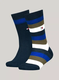 Bielizna & Skarpetki|Underwear & Socks*Tommy Hilfiger Zestaw 2 Par Klasycznych Skarpetek OLIVE / BLUE
