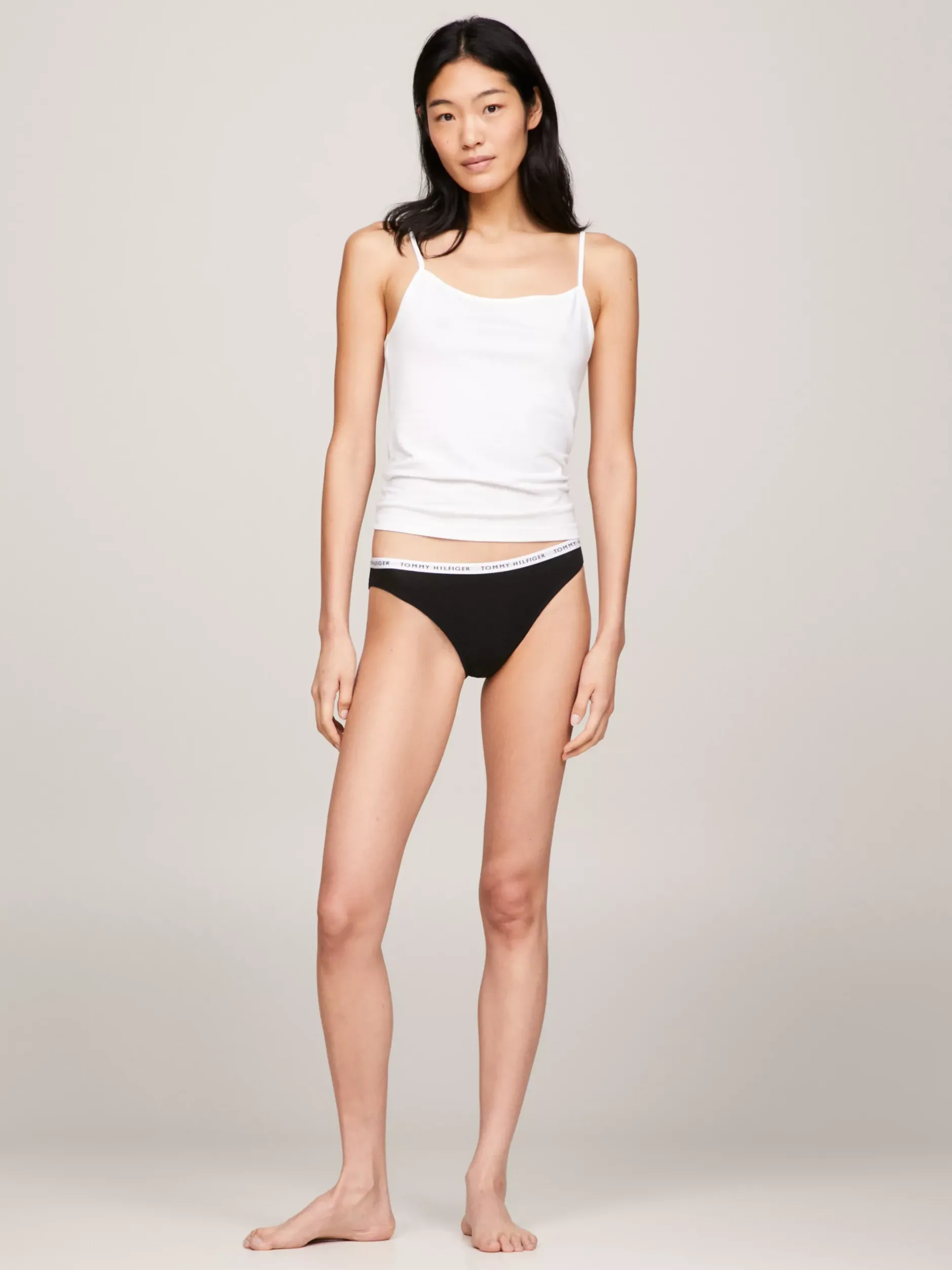 Figi|Bielizna*Tommy Hilfiger Zestaw 3 Par Majtek Z Logo W Talii BLACK/ BLACK / BLACK