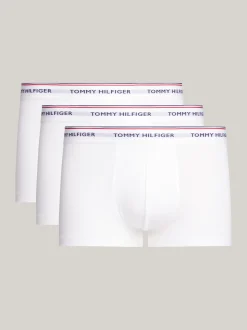 Kąpielówki|Multipacks*Tommy Hilfiger Zestaw 3 Par Obcisłych Bokserek Z Niskim Stanem WHITE
