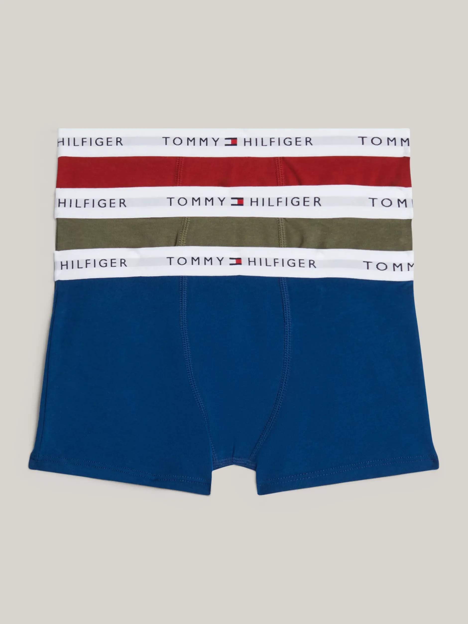Underwear & Socks*Tommy Hilfiger Zestaw 3 Par Obcisłych Bokserek Z Logo INDIGO/MAGMA/OLIVE