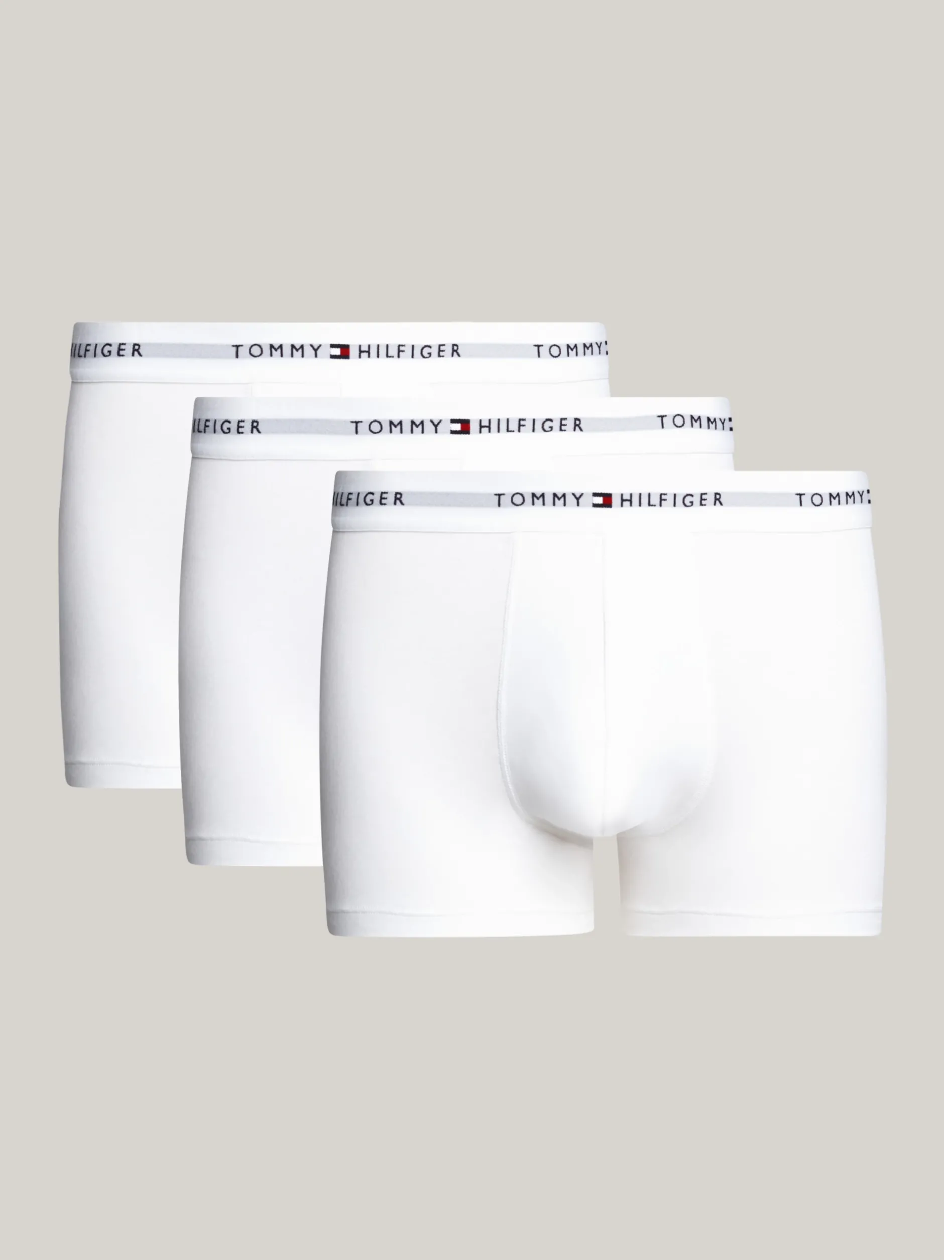 Kąpielówki|Bielizna*Tommy Hilfiger Zestaw 2 Par Obcisłych Bokserek Essential WHITE/WHITE/WHITE