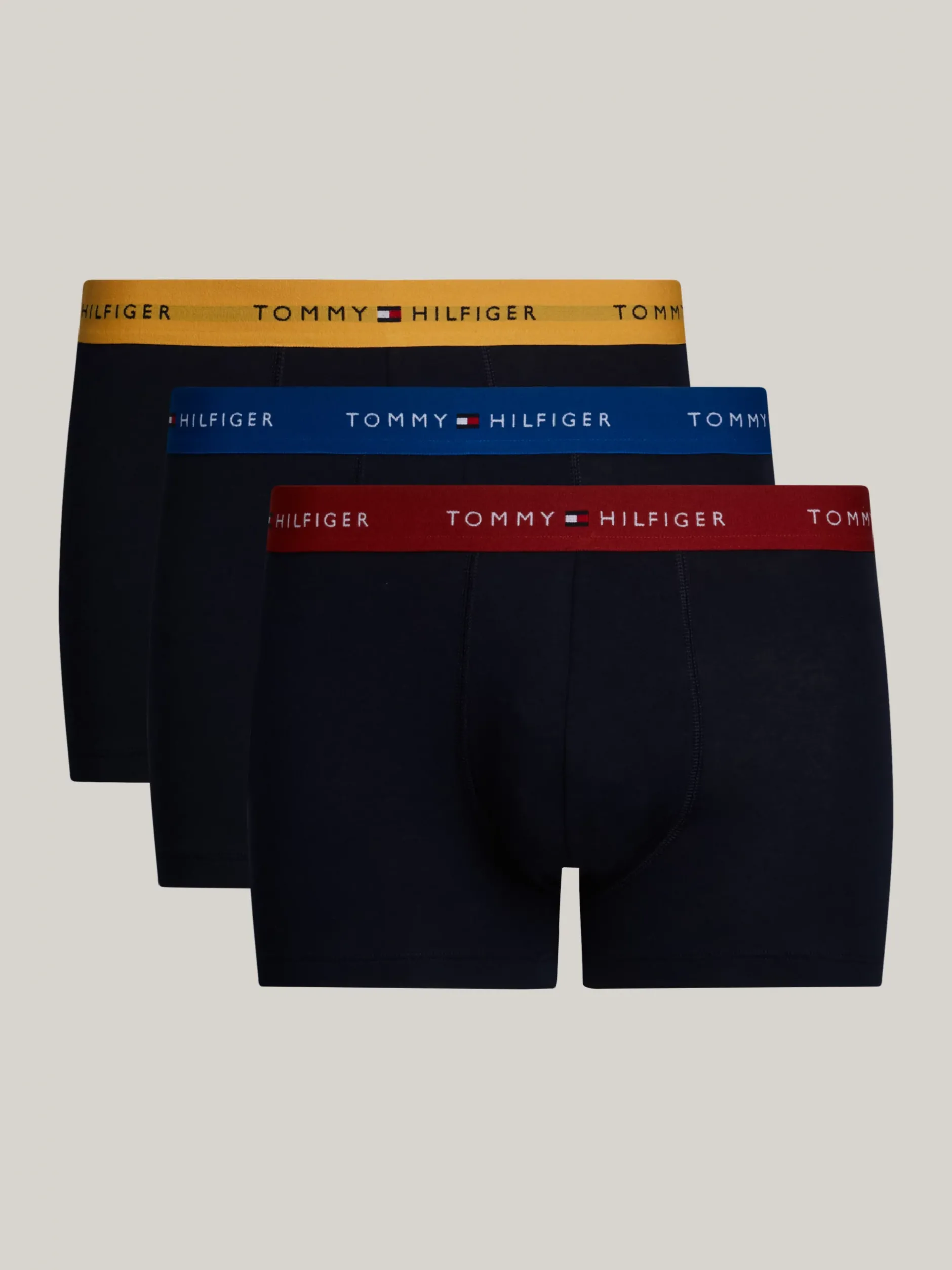 Kąpielówki|Bielizna*Tommy Hilfiger Zestaw 3 Par Obcisłych Bokserek Essential DARK MAGMA/VIB INDIGO/CITY YELLOW