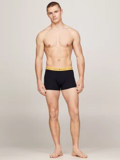 Kąpielówki|Bielizna*Tommy Hilfiger Zestaw 3 Par Obcisłych Bokserek Essential DARK MAGMA/VIB INDIGO/CITY YELLOW