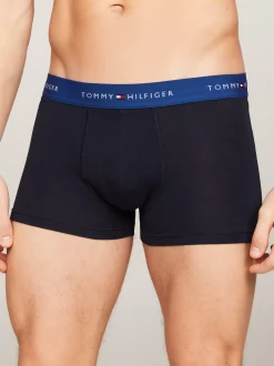 Kąpielówki|Multipacks*Tommy Hilfiger Zestaw 3 Par Obcisłych Bokserek Essential FIERCE RED/WELL WATER/ANCHOR BLUE