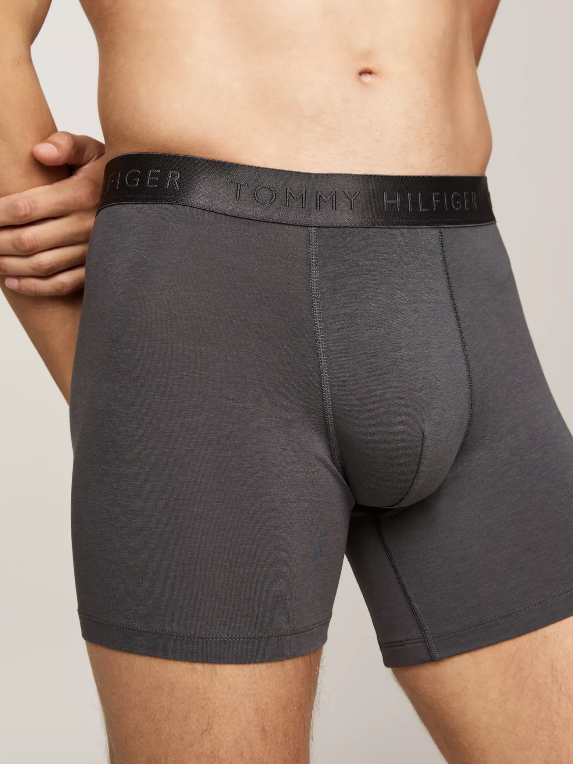 Bielizna*Tommy Hilfiger Zestaw 3 Par Obcisłych Bokserek Z Logo DESERT SKY/DARK ASH/DES SKY