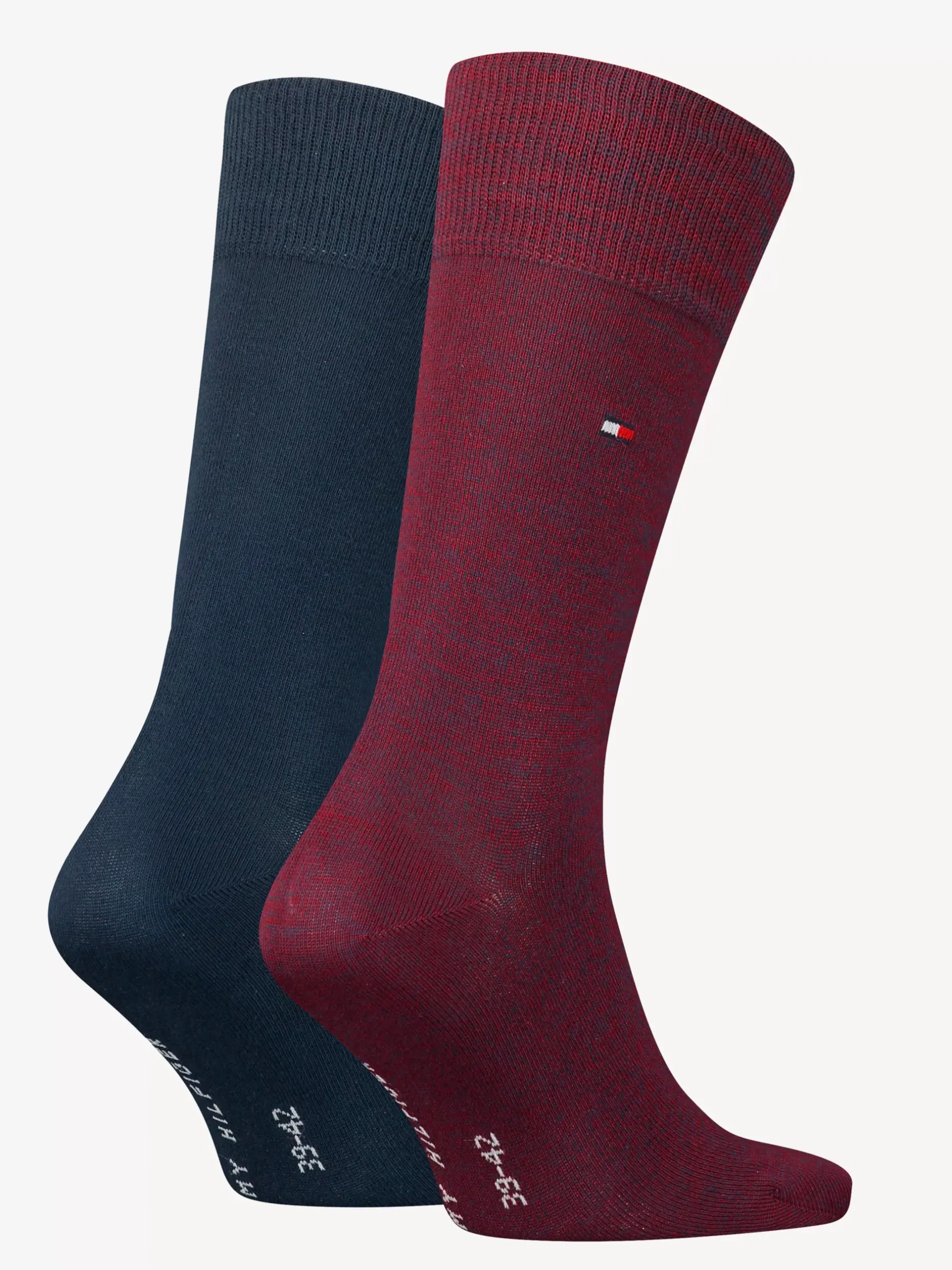 Skarpetki*Tommy Hilfiger Zestaw 2 Par Skarpet Z Wyhaftowaną Flagą RED/NAVY