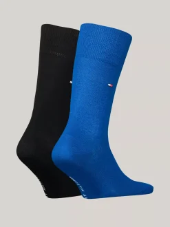 Skarpetki*Tommy Hilfiger Zestaw 2 Par Skarpet Z Wyhaftowaną Flagą VICTORIA BLUE