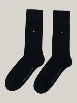 Skarpetki*Tommy Hilfiger Zestaw 2 Par Skarpet Z Wyhaftowaną Flagą DARK NAVY