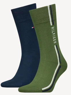 Skarpetki*Tommy Hilfiger Zestaw 2 Par Skarpetek ARMY GREEN