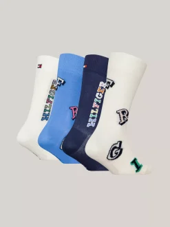Bielizna & Skarpetki|Underwear & Socks*Tommy Hilfiger Zestaw 4 Par Skarpetek Hilfiger Monotype NAVY / BLUE