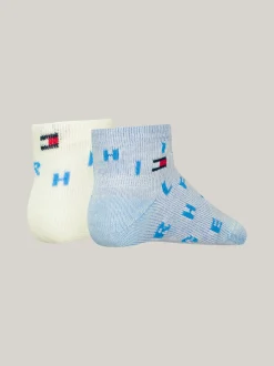 Bielizna & Skarpetki|Underwear & Socks*Tommy Hilfiger Zestaw 2 Par Skarpetek W Litery TOMMY ORIGINAL
