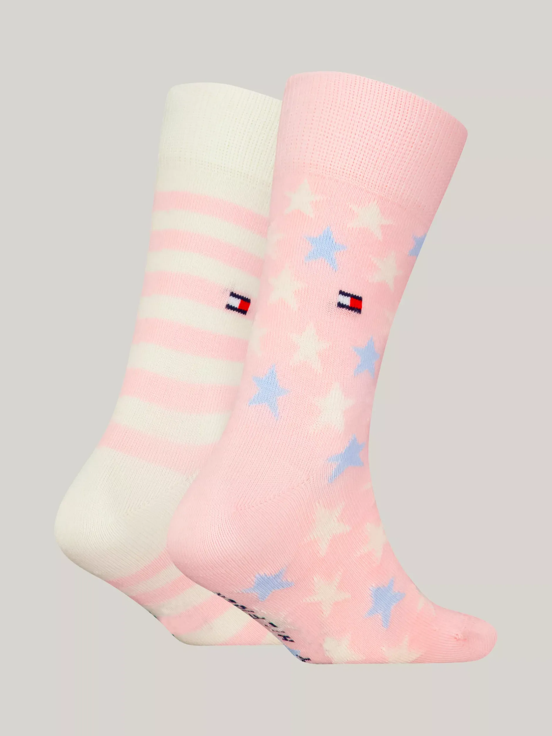 Bielizna & Skarpetki|Underwear & Socks*Tommy Hilfiger Zestaw 2 Par Skarpetek W Paski I Gwiazdki PINK COMBO