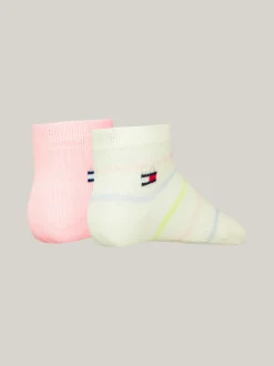 Bielizna & Skarpetki|Underwear & Socks*Tommy Hilfiger Zestaw 2 Par Skarpetek W Paski PINK COMBO