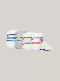 Bielizna & Skarpetki|Underwear & Socks*Tommy Hilfiger Zestaw 4 Par Skarpetek We Wzór W Paski BLUE COMBO