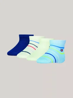 Bielizna & Skarpetki|Underwear & Socks*Tommy Hilfiger Zestaw 4 Par Skarpetek We Wzór W Paski BLUE COMBO