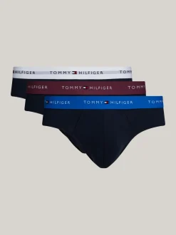 Bielizna|Obcisłe Bokserki*Tommy Hilfiger Zestaw 3 Par Slipów Z Paskiem Z Logo HERITAGE PLUM/UNITY BLUE/WHITE