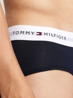 Bielizna|Obcisłe Bokserki*Tommy Hilfiger Zestaw 3 Par Slipów Z Paskiem Z Logo HERITAGE PLUM/UNITY BLUE/WHITE