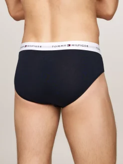 Bielizna|Obcisłe Bokserki*Tommy Hilfiger Zestaw 3 Par Slipów Z Paskiem Z Logo HERITAGE PLUM/UNITY BLUE/WHITE