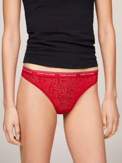 Figi|Bielizna*Tommy Hilfiger Zestaw 3 Par Thongów Premium Essential DESERT SKY/WHITE/PRIMARY RED