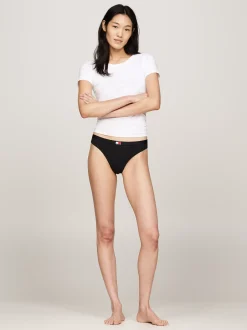 Figi|Bielizna*Tommy Hilfiger Zestaw 3 Par Thongów TH Heritage BLACK/ BLACK / BLACK
