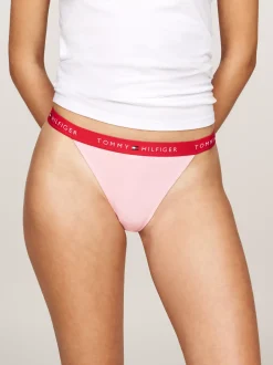 Figi|Bielizna*Tommy Hilfiger Zestaw 3 Par Thongów Z Logo BRIGHT BLUE/DEEP CRIM/BALLET PINK