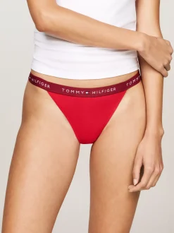 Figi|Bielizna*Tommy Hilfiger Zestaw 3 Par Thongów Z Logo BRIGHT BLUE/DEEP CRIM/BALLET PINK