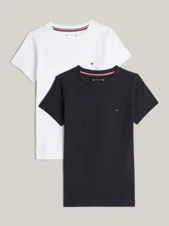 Bielizna & Skarpetki*Tommy Hilfiger Zestaw 2 T-shirtów Essential WHITE/ DESERT SKY