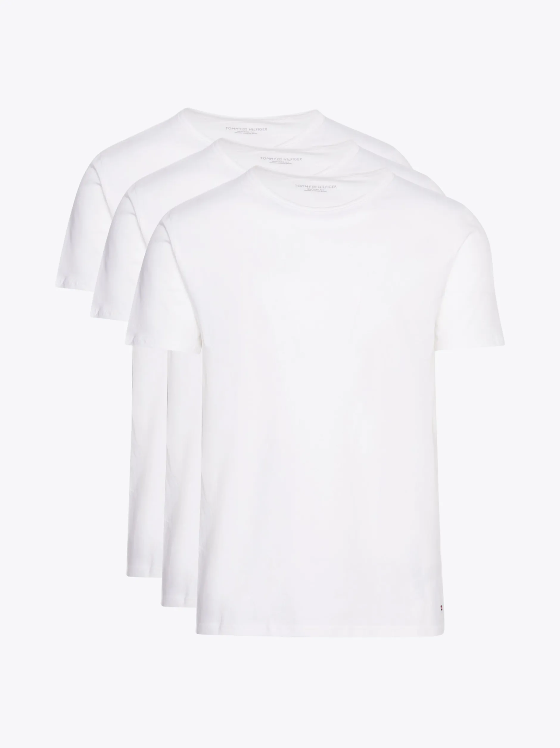Stroje Domowe|Multipacks*Tommy Hilfiger Zestaw 3 T-shirtów Premium Essential WHITE/WHITE/WHITE